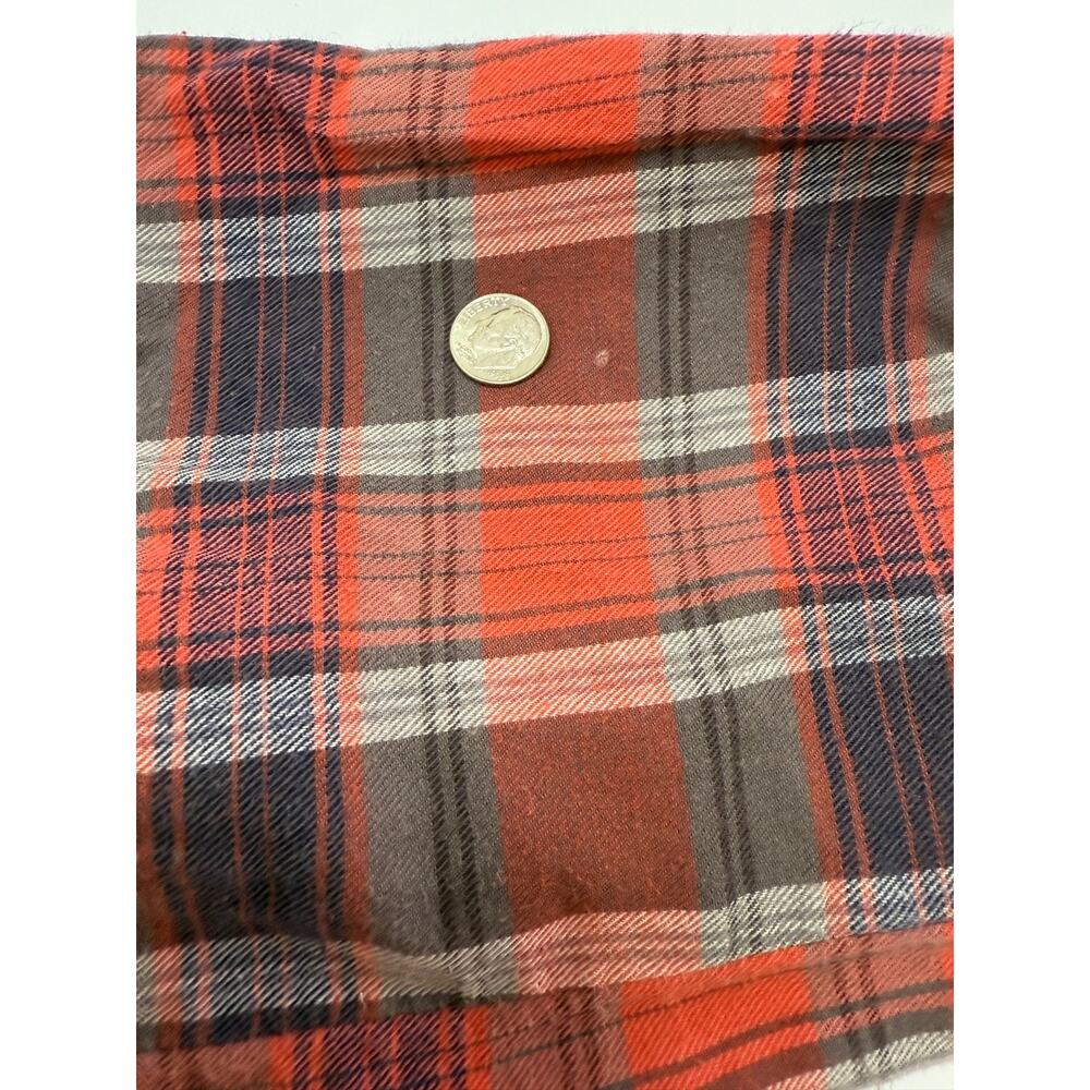 Patchwork Plaid Button Top Flannel Western Boho Shirt Coastal Cowgirl small - Picture 8 of 8